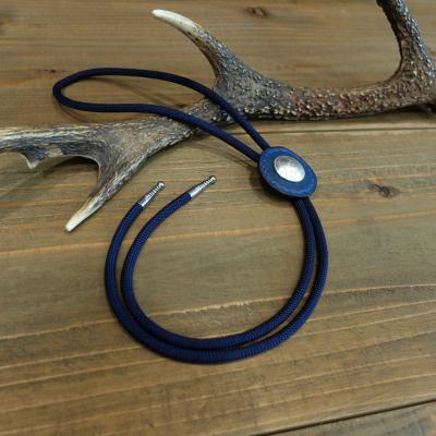 ふるさと納税 徳島市 阿波レザー　本藍染め 50銭ループタイ【CZ015】 |  | 02