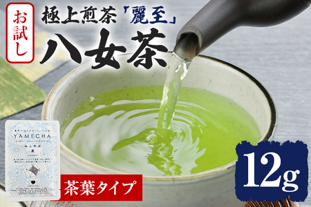 お試し企画【八女茶】原田茶園 極上煎茶 麗至 12g（茶葉タイプ） お試し 八女 極上 煎茶 福岡 茶葉 お茶