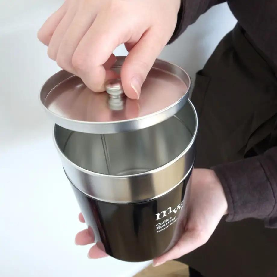 自家焙煎コーヒー2袋と1895年創業の老舗/加藤製作所さんと一緒に作ったコーヒーキャニスターのセット | コーヒー 豆 自家焙煎 ブレンド おいしい 兵庫県 上郡町