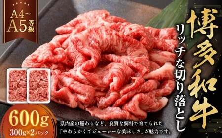 【A4・A5】 博多和牛 リッチな切り落とし 300g×2パック 計600g 和牛 牛肉 お肉 
