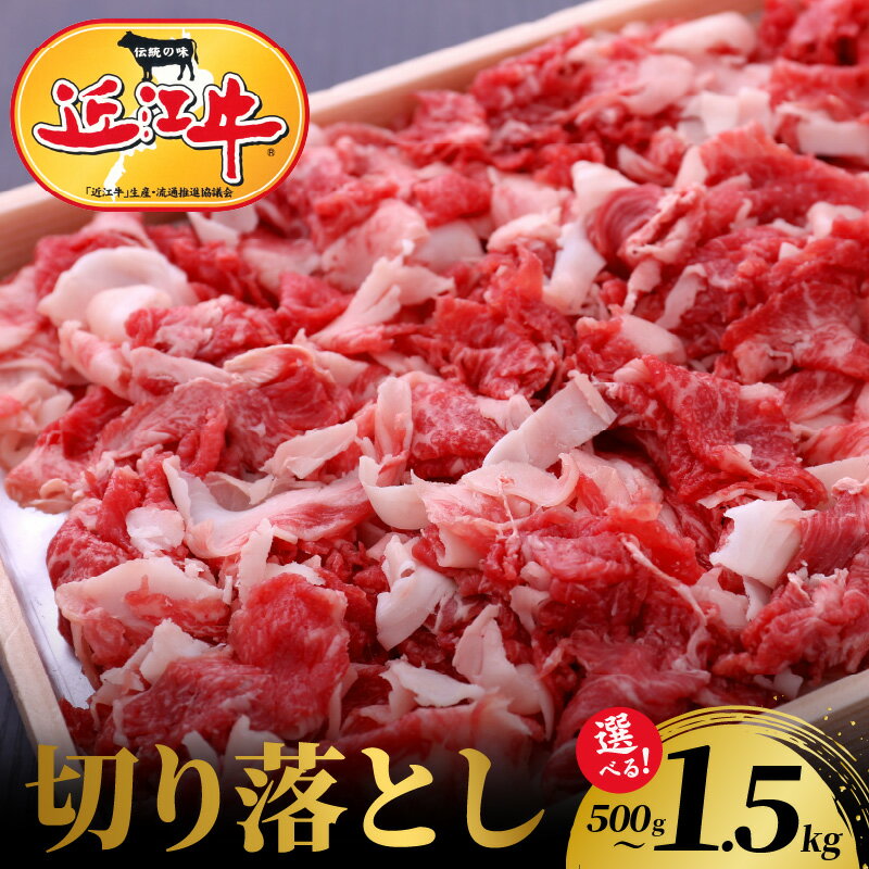 【ふるさと納税】冷蔵でお届け可 近江牛 切り落とし 選べる 500g 1kg 1.5kg 国産 黒毛和牛 霜降り サシ きめ細かい 柔らかい 牛肉 お肉 ブランド牛 産地直送 旨味 甘味 料理 しみ込む 牛丼 炒め物 肉じゃが オムハヤシ 冷蔵 人気 食品 滋賀県 守山市 お取り寄せ 送料無料