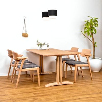 ふるさと納税 関市 B.H. ダイニングチェア ショートアーム オーク材 イス 椅子 |  | 01