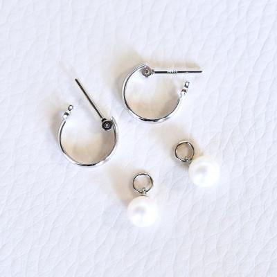 ふるさと納税 昭和町 Pt900 プラチナ 2WAY 地金 パール ピアス (直径10mm) 保証書付 SMK-5249 |  | 02