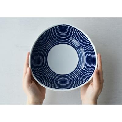 ふるさと納税 長崎県 【波佐見焼】φ20×6cm多用鉢5個組藍染駒筋【西海陶器】5　32561 |  | 01