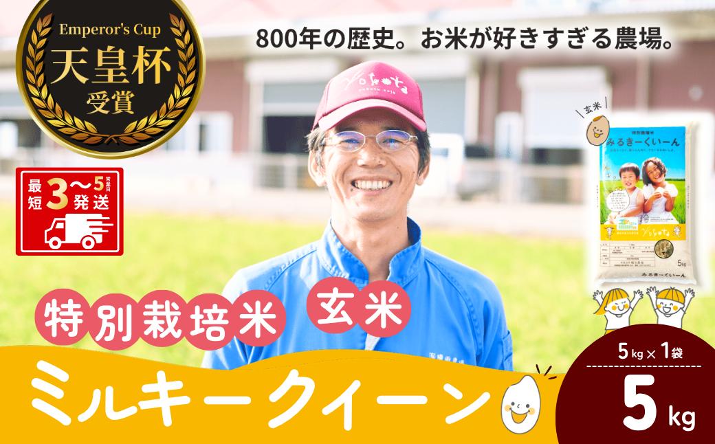
                  ミルキークイーン特別栽培米 玄米 5kg  天皇杯受賞！横田農場の美味しいお米 | ミルキークイーン みるきーくいーん おこめ お米 米 こめ 玄米 特別栽培米 冷めてもおいしい 美味しい こだわり おにぎり 天皇杯 受賞 ブランド米 茨城県 龍ケ崎市産
                