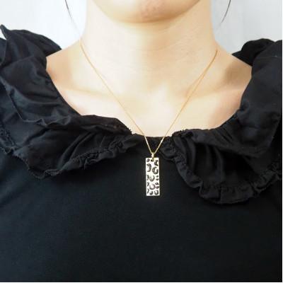 ふるさと納税 山梨県 K18地金　エナメル(ヒョウ柄)ネックレス　HH018174 |  | 03