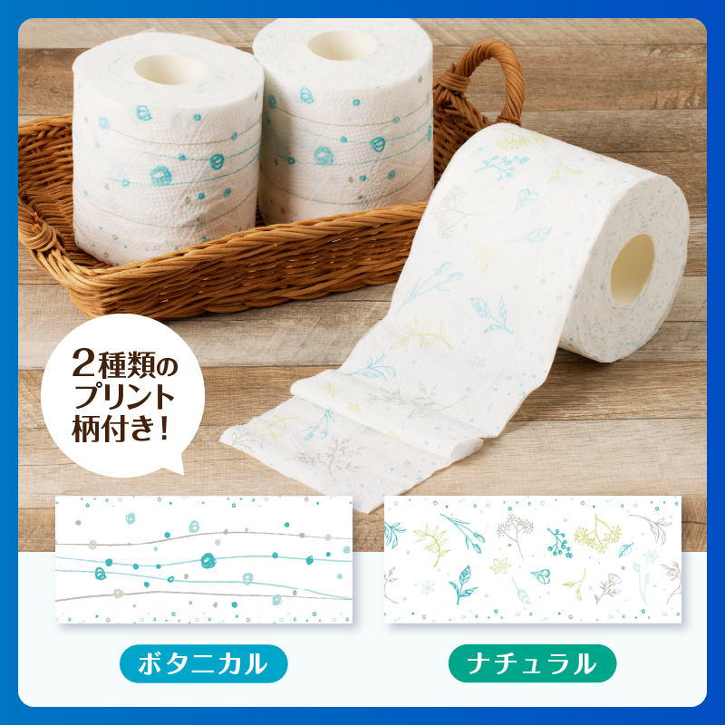 【配送2個口】Hanatabaボタニカルシャワー12R192個トイレットペーパー ダブル 消臭 しっかり吸水 [sf002-603]