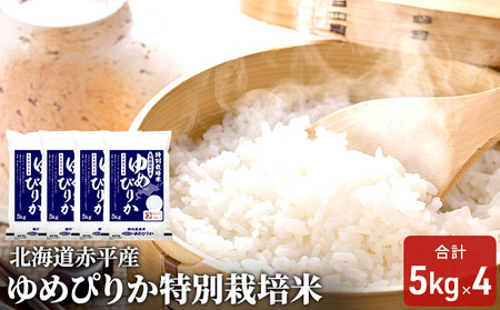 ゆめぴりか米特別栽培米北海道赤平産ゆめぴりか【20kg(5kg×4袋)】
