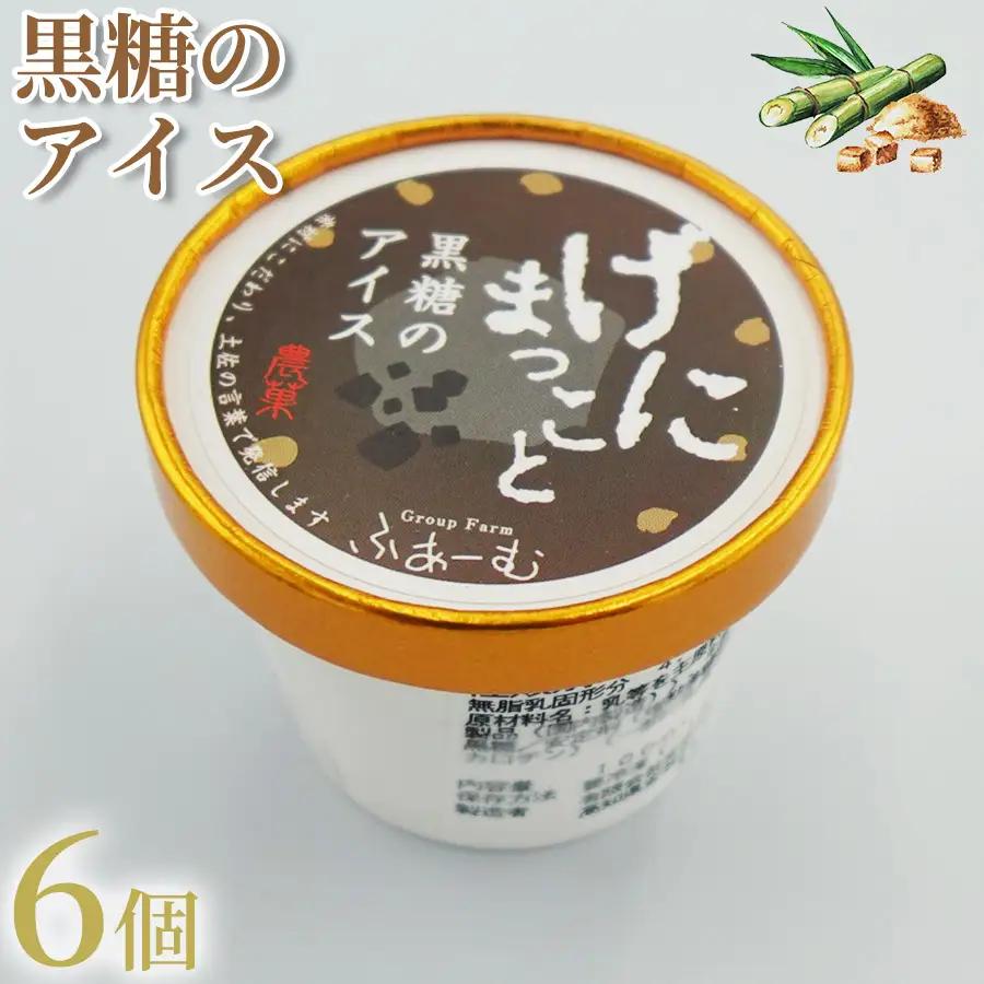 黒糖 アイス 100ml×6個 アイスクリーム アイス 【アイス】