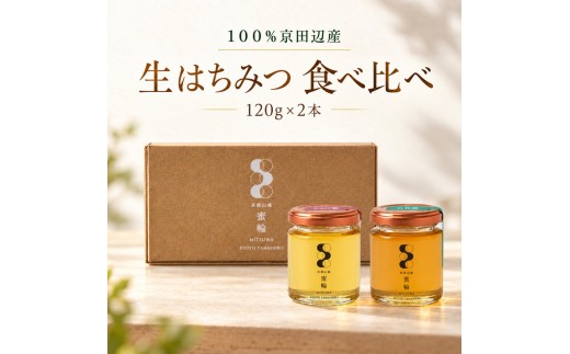 
                  はちみつ 国産 非加熱 2本 セット 120g×2 蜂蜜 ハチミツ 生はちみつ 完熟 純粋 無添加 天然 100％ 京都 京田辺市 一休品 認定 瓶 贈答用 ギフト プレゼント 贈り物 お取り寄せ  詰め合わせ グルメ 送料無料 みつわ蜂蜜
                