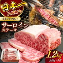 【ふるさと納税】長崎和牛（A4ランク以上）サーロインステーキ1.2kg（240g×5枚）【株式会社時愉亭】[RCE002]