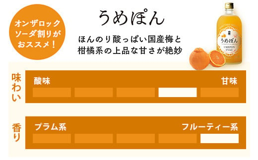 白岳 リキュール 2本セット 計1.44L うめぽん(10度) ゆずもん(8度)