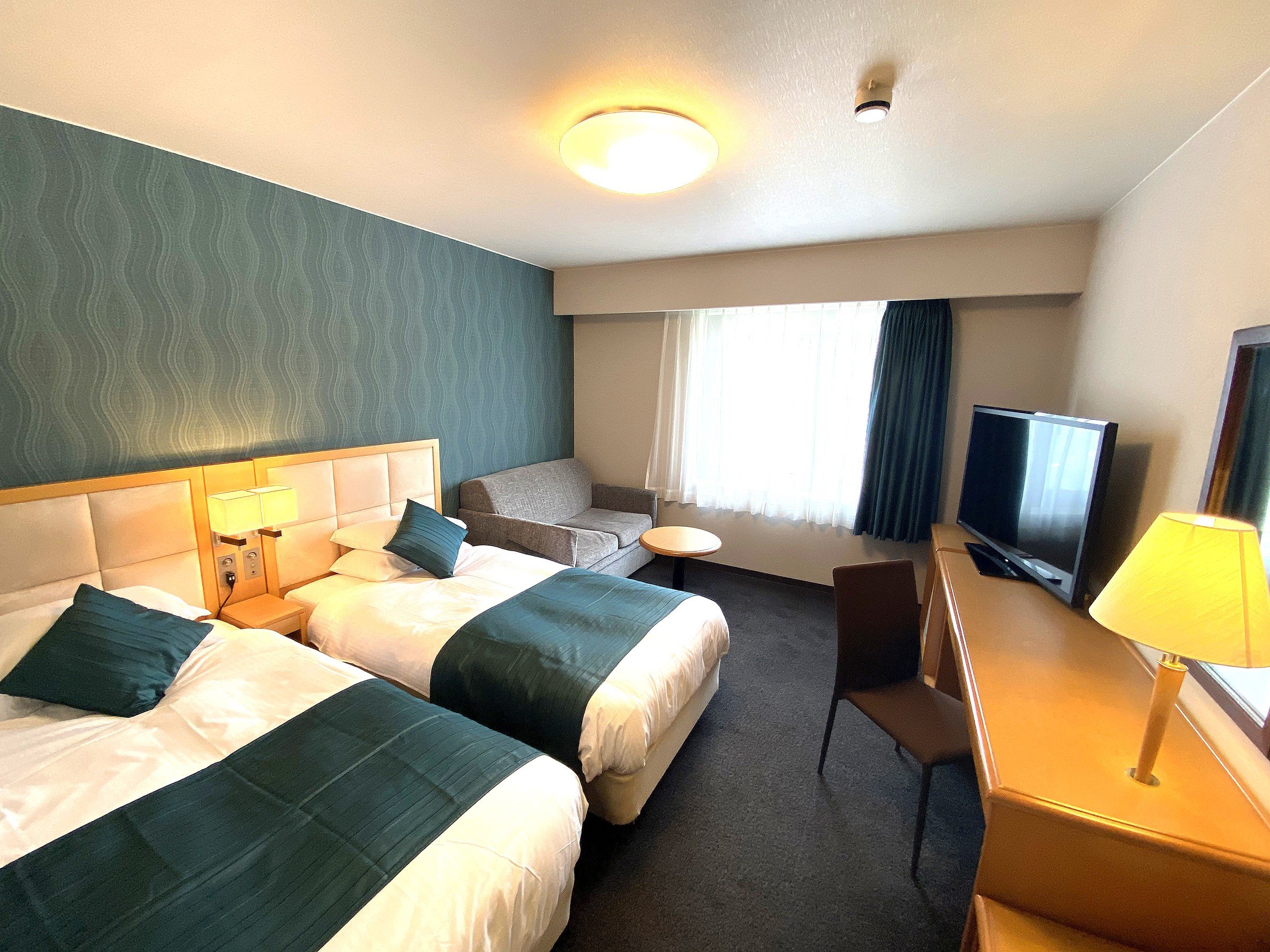 １泊朝食付き（和定食）の付いた宿泊プラン ２０平米のツインルーム【50000pt】