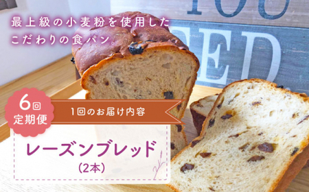 【6回定期便】 レーズンブレッド 2本[CFL015] パン
