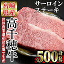 【ふるさと納税】高千穂牛 サーロインステーキ(250g×2枚)国産 宮崎県産 宮崎牛 牛肉 ステーキ サーロイン 霜降り A4 和牛 ブランド牛【MT013】【JA高千穂地区ミートセンター】