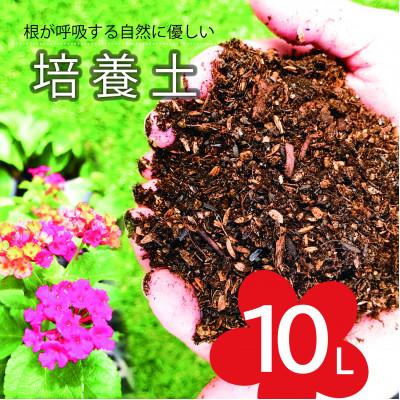 ふるさと納税 日向市 フワフワで軽く運びしやすい。花も野菜も観葉植も根が呼吸する土【培養土】10L×1袋