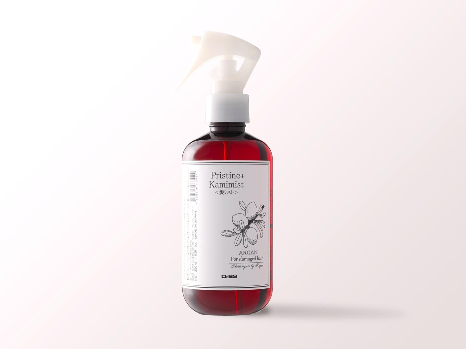 
            【SUWAプレミアム認定商品】【OrBS】髪ミスト (プリスティーン＋シリーズ）1本250ml／ 信州諏訪ガラスの里 オーブス ヘアケア 寝癖直し アウトバストリートメント 頭皮頭髪用化粧水 【11-34】
          