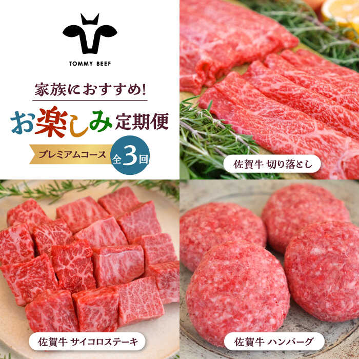 【牧場直送】【3回定期便】佐賀牛 家族向け お楽しみ 定期便【有限会社佐賀セントラル牧場】 [IAH218]