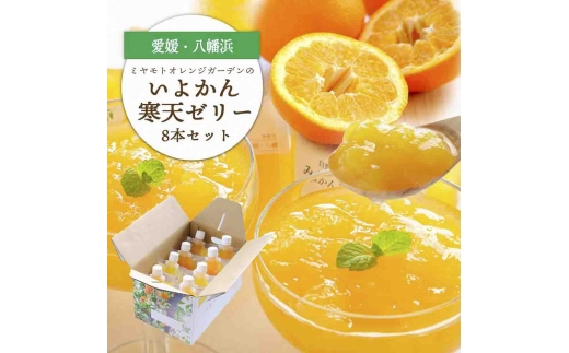 愛媛から「いい予感」♪ はじける香り いよかん寒天ゼリー 8本セット＜C25-23＞【1255530】 YWTAP016