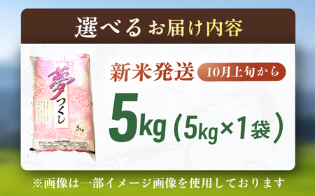 【★新米先行予約★ 2025年10月より発送】令和7年産 福岡県産米 夢つくし5kg/ [AFCJ001]