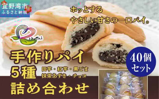 手作りパイ5種の詰め合わせ40個セット