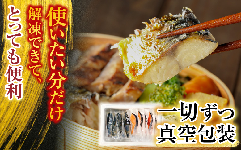 ＜12月14日決済分まで年内配送＞[個包装]塩さばフィレ1枚×8P＆塩銀鮭切り身1切×10P A-09042