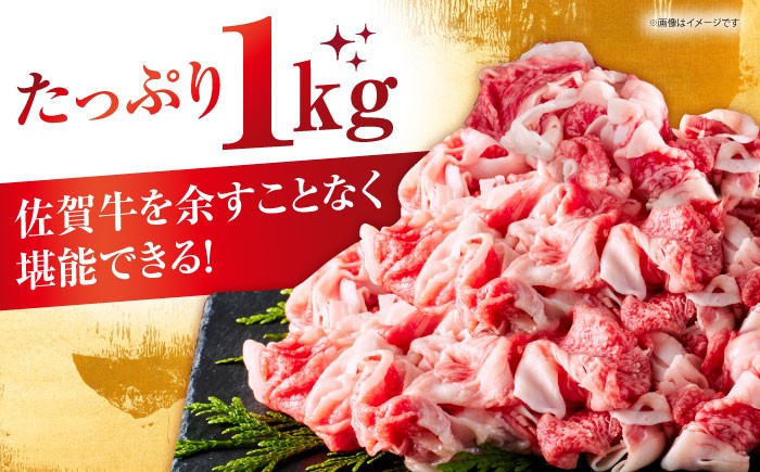 佐賀牛切り落とし 1kg（500ｇ×2パック）切落とし 切り落し 牛肉 和牛 黒毛和牛 小分け 冷凍 きりおとし 佐賀 佐賀県