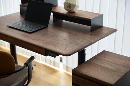 【デスクのみ】サイズオーダー可 電動昇降 学習机 プレディデスク ウォールナット
