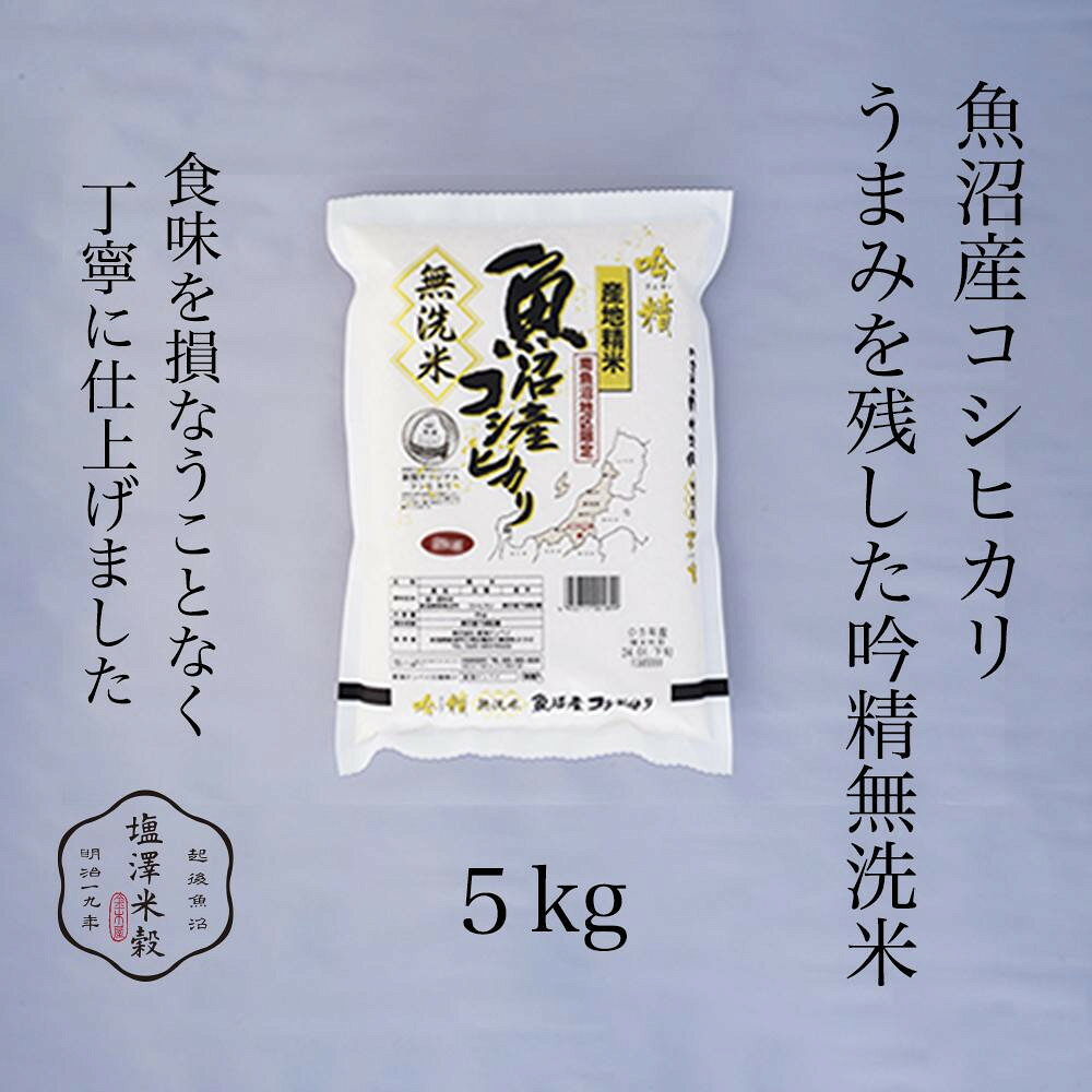 【ふるさと納税】令和8年産 新米 南魚沼産コシヒカリ《吟精無洗米》 5kg【銘柄米 ブランド米 無洗米 こしひかり コシヒカリ魚沼産 新潟米 新潟県産 産地直送 ご飯 御飯 ごはん お米 米 こめ コメ】