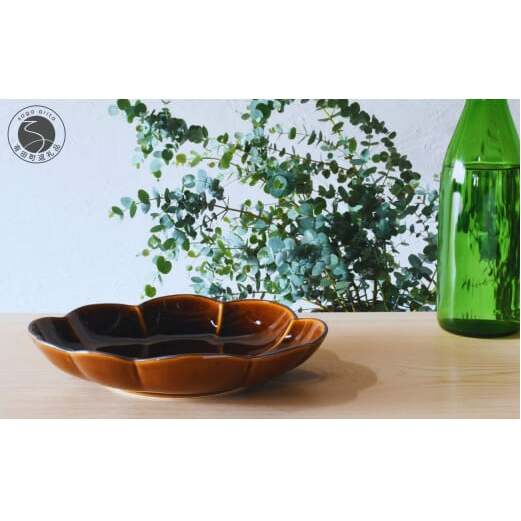 有田焼 飴釉縁錆変形パスタ・カレー皿【ARITAYAKI-STORE】食器 うつわ 高級食器 プレート ハンドメイド お洒落 和食器 A24-96