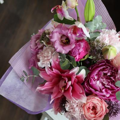 ふるさと納税 筑西市 【毎月定期便】季節のお花で束ねたブーケ【花瓶用】/Mサイズ全12回 |  | 02