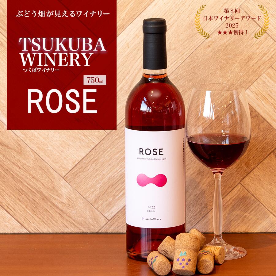 【ふるさと納税】2022 つくばワイナリー ROSE | お酒 葡萄 ぶどう ブドウ 茨城県 つくば市 ワイナリー ワイン ロゼ ロゼワイン 日本ワイン 国産ワイン