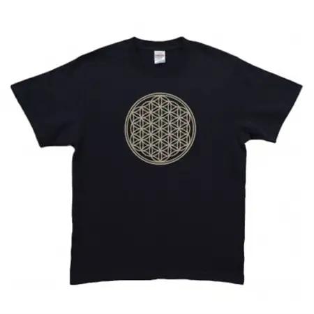 Tシャツ フラワー・オブ・ライフ 姫川薬石 ネイビー (半袖 Lサイズ)【1619392】