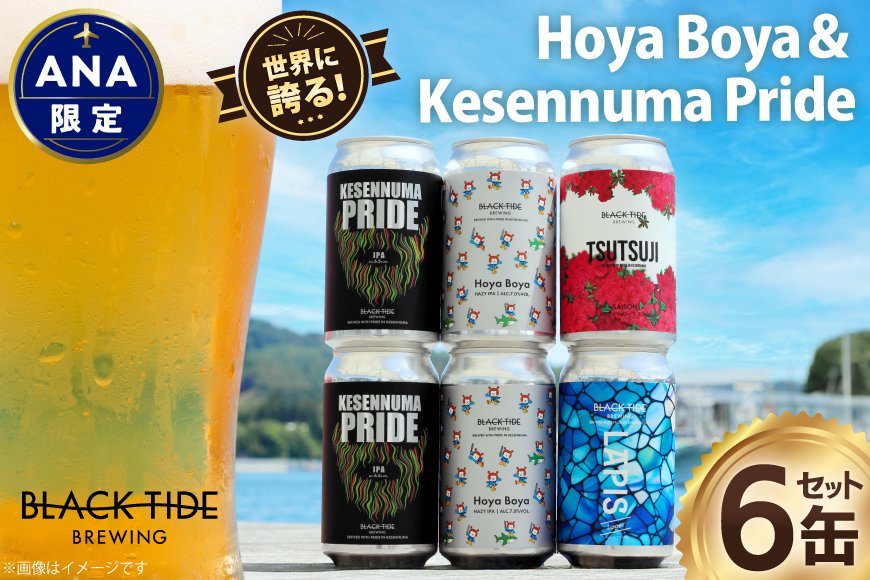 【ANA限定】 クラフトビール Hoya Boya＆Kesennuma Pride セット [BLACK TIDE BREWING合同会社 宮城県 気仙沼市 20565621] 酒 ビール びーる 飲み比べ クラフト お酒 地ビール
