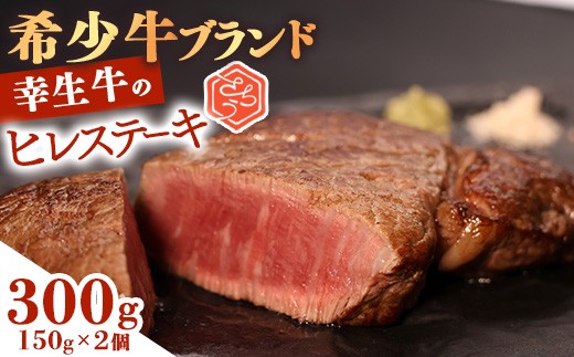 
                  【30営業日以内配送】幸生牛 ヒレステーキ 300g（150g×2枚） ステーキ 肉 牛肉 希少 山形 《幸せを運ぶ牛》　031-D-YL039
                
