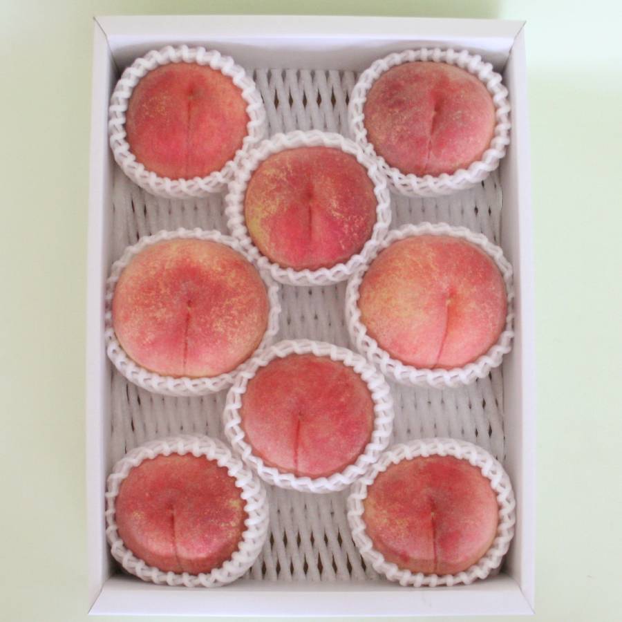 ＜丸松青果＞山形県寒河江市産白桃「硬い桃」　品種お任せ　秀品　３kg(8～12玉)　