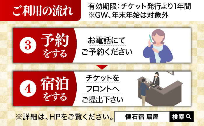 【ミシュランガイド佐賀2019「三つ星」】 懐石宿 扇屋 ペア食事券 2名様 [UAW001] 食事 チケット