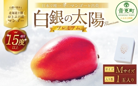 ［ 先行受付 ］ おとふけ産マンゴー 「 白銀の太陽プレミアム 」 Mサイズ × 1玉 【 C95 】《2026年11月上旬より発送開始予定》