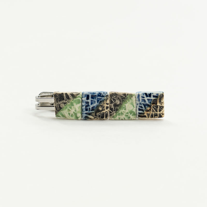 【ふるさと納税】陶器タイピン　SH-MN001　 工芸品 タイピン ビジネス 半磁器
