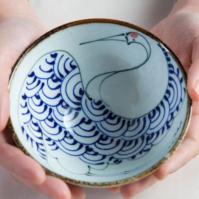 【波佐見焼】kotohogi くらわんか碗 茶碗 鶴亀 セット 食器 皿 【西海陶器】 [OA108] 波佐見焼