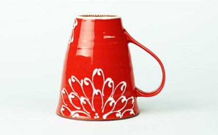 【波佐見焼】一珍菊 マグカップ （青・赤） ペアセット 食器 皿 【山下陶苑】 [PC42] 波佐見焼