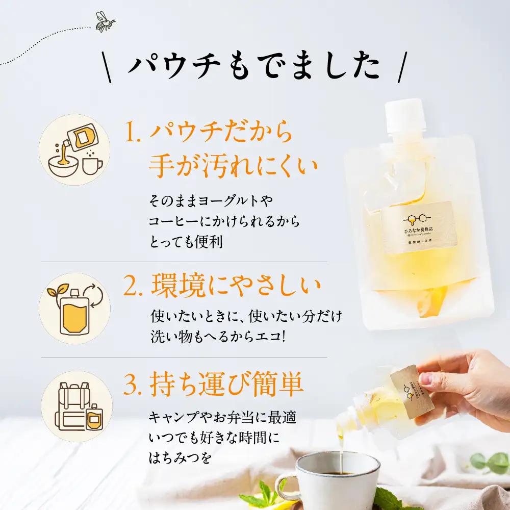 純粋はちみつ　奥飛騨の百花　90g×2パック | はちみつ 非加熱 はちみつ TG003
