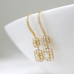 甲府市発 ダイヤモンド ピアス K18 イエローゴールド 1カラット [PS-0839-1YG]