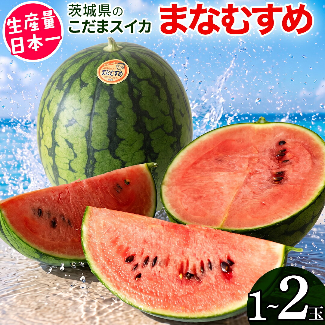 【ふるさと納税】《 2027年 収穫分 》 小玉スイカ 愛娘 1玉 2玉 先行予約 国産 KEK 小玉 スイカ すいか 小玉すいか こだますいか 国産 西瓜 フルーツ 果物 くだもの 農家直送 旬 甘い ギフト 人気 産直 昼めし旅