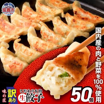 ふるさと納税 塩竈市 【訳あり品】こだわり本格生餃子50個(10人前)