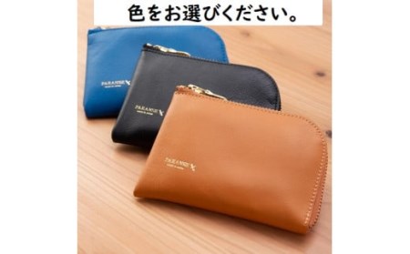 Ｌ字ファスナーミニウォレット（大）キャメル 073N-002-CAMEL