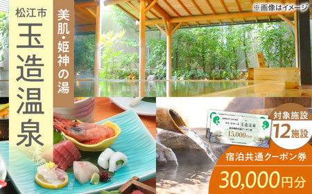宿泊券 共通クーポン券 玉造温泉 30,000円分 [ALHN002] 