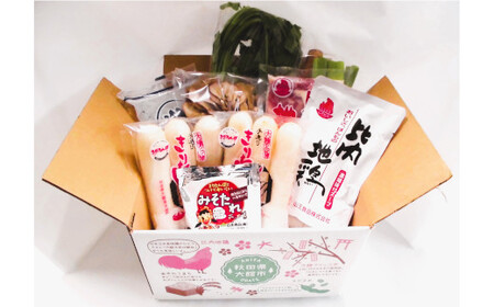 65P1751　手造りきりたんぽ鍋セット・みそつけたんぽ