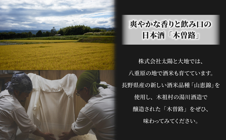 【IWCシルバー受賞】日本酒 湯川酒造店「木曽路」 純米山恵錦