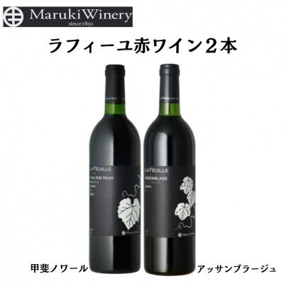 ふるさと納税 甲州市 まるき葡萄酒ラフィーユ赤ワイン2本セット　C-683
